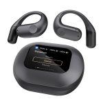 هدفون بی‌سیم Powerology Air Conduction با طراحی Open-Ear، نمایشگر لمسی و قابلیت ENC رنگ مشکی