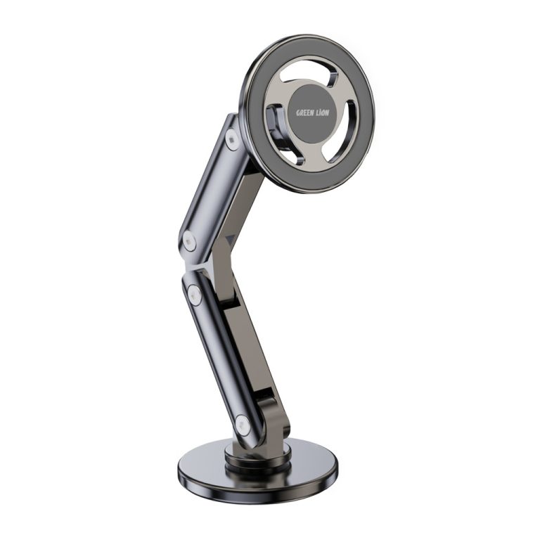 Green Lion Foldable Magnetic Car Mount پایه مغناطیسی تاشو خودرو با طراحی فلزی و چرخش ۳۶۰ درجه