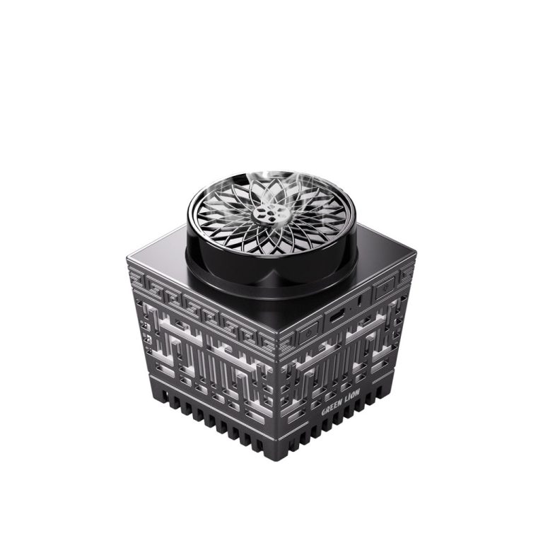 Green Lion Moon Bakhour Quran Speaker با نور ماه، پخش بخور و صدای قاری قرآن